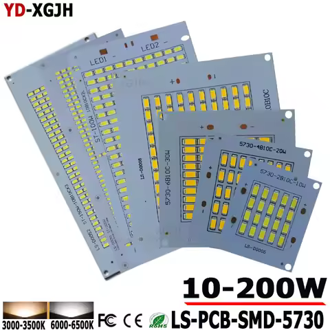 100% Full Power LED Floodling PCB 10W20W 30W 50W 100W 150W 200W SMD5730 LED Lamp Led PCB Board Alumi