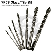 BMY 7pcs Multi Function Drill Bit Set for Glass, Tiles, Brick, Wall. High Carbon Steel Multifunction