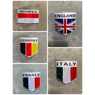 CJ Ebike Iron Plate Sticker National Stiker logam Flag Metal Stiker Motor Stiker Basikal