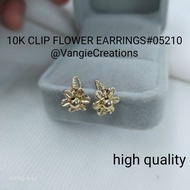 Vangie Creations 10K CLIP FLOWER EARRINGS #05210