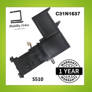 Asus S510 S510UA X510 A510 F510 K510 S501 C31N1637 B31N1637 B31Bi9H X510UF Notebook Laptop Battery