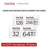 SanDisk High Endurance Micro SD Card With Adapter for Dashcam and Security CCTV( 64GB / 128GB / 256G