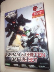 未砌模型 盒少殘 D Style 機動警察 Ingram & Griffon Battle Set 珍珠塗裝/特典Base/A5膠file 限定版