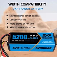 DH52431263S // DXF 3S 5200mAh 11.1V 100C Graphene LiPo Battery Hardcase XT60 for RC Car Boat Drone