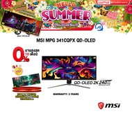 [ผ่อน 0% 10 ด.]MSI MPG 341CQPX QD-OLED/QD-OLED 2K 240Hz/ประกัน 3 Years