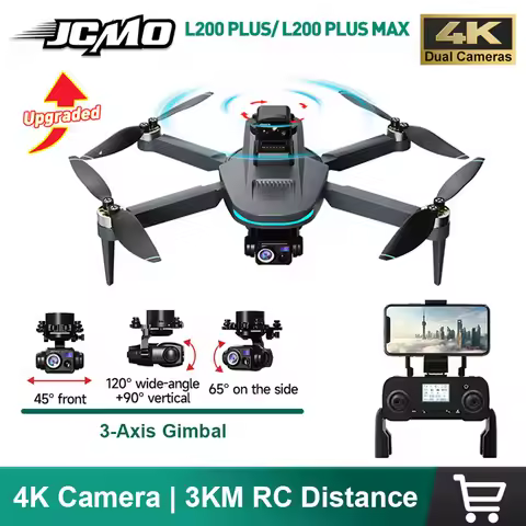 JCMO L200 Plus 4K Professional GPS Drone With HD Camera 3-Axis Gimbal 360° Obstacle Avoidance 5G WIF