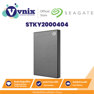 Seagate STKY2000404 ONE TOUCH WITH PASSWORD 2 TB PORTABLE HDD (ฮาร์ดดิสก์พกพา) SPACE GREY By Vnix Group