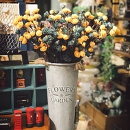 VINTAGE BLUE FOAM ROSE & YELLOW