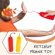 【SDXDSC】 Ketchup Prank Toys Spoof Decompression Venting Scare Prank Artifact Props Toys Sauce Salad 