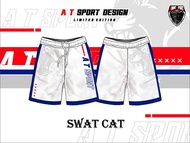 เสื้อพิมพ์ลาย A T SPORT รุ่น  SWAT CAT เสื้อบาส ใส่เที่ยว ออกกำลังกาย