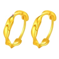 916 Round Earrings/ Subang Bulat Emas 916 /Mobius Earrings gold 916