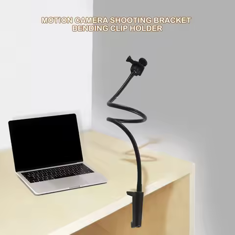 GZMO Webcam Stand, Upgraded Webcam Mount Stand with Flexible Gooseneck Arm and Clamp, Suit for Logit
