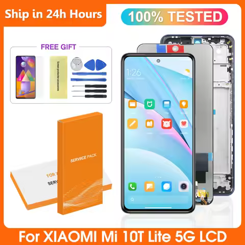 6.67" Display For Xiaomi Mi 10T Lite 5G LCD Display Touch Screen Digitizer Assembly Replacement For 