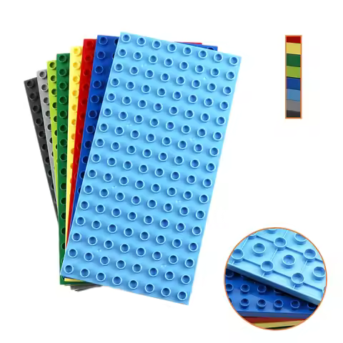Good Quality Big Size Plate 8x16 128 Dots MOC Building Blocks Two Sided Baseplate Compatible with Le