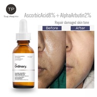 【Free Shipping】THE ORDINARY Ascorbic Acid 8% + Alpha Arbutin 2%-Antioxidant/ Uneven Skin Tone/A Wate
