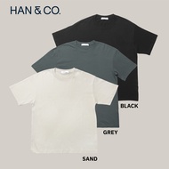 Han&Co. T-Shirt Oversize 3-Pack เสื้อยืดโอเวอร์ไซส์ เสื้อยืดคอกลม ผ้าหนา เนื้อนุ่ม (แพค3ตัว)