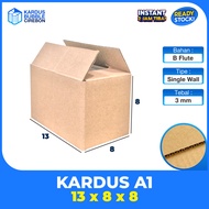 CARDBOARD 13x8x8 cm NEW PLAIN STRONG CARDBOARD BOX BROWN PACKING 13 x 8 x 8 cm