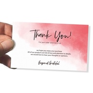30Pcs/Pack Thank You For Your Order Card Blue Pink Thank You For Supporting Small Business Label Decor Card Multipack