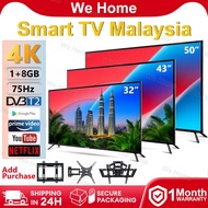 Smart TV 43 Inch TV Smart 4K UHD Android 12 TV (32"/43"/50'') LED Wifi TV 32 Inch Android TV Murah