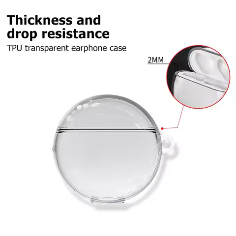 For Huawei Freebuds 7i Case Transparent Soft TPU Earphone Case Shookproof Clear Cover Protective Cas
