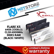 G.SKILL FLARE X5 DDR5-6000 CL28-36-36-96 1.40V 64GB (2x32GB) AMD EXPO - (BLACK | WHITE)