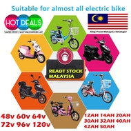 🇲🇾 48V 60V 64V 72V 96V 120V 12AH 14AH 20AH 32AH 30AH 40AH 50AH Electric Ebike Bike Scooters Lead Aci