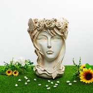Zhengda Craft Goddess Avatar Flowerpot Garden Potted Plant Living Room Bedroom Small Potted Plant Di