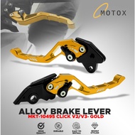 CLICK V2 / CLICK V3 COMBI CNC ALLOY BRAKE LEVER SET FOR HONDA CLICK V2 AND CLICK V3 2PCS
