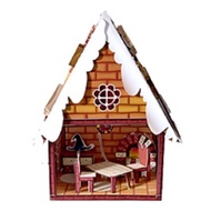 DIY Papercraft Diorama Winter House