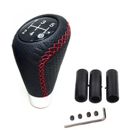 Universal 5 Speed Manual Car Gear Shifter Shift Lever Knob Leather for For FIAT 500 ABARTH PUNTO