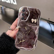 HP Samsung Galaxy A54 5G A34 5G A33 5G A53 5G A73 5G Phone Case Marble Gold Line Pattern, Soft Silic