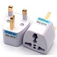 3 Pin Plug Adaptor UK Convert To Universal 2 & 3 Pin Plug International Adapter