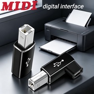 MIDI Printer Adapter USB Type C to Type B Male, suitable for printers, hard drive docks, fax machine