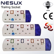 NESUX 3/4/5 Gang Extension Trailing Socket Plug Adaptor [EMPTY SOCKET ONLY] Easy For 2 Pin Plug SIRIM APPROVED - wirasz