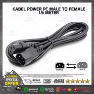 Computer Power Cable C14 Male to C13 Female 1.5M | For UPS Monitor CPU!!