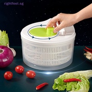 rightfeel.sg Vegetables Salad Spinner Lettuce  Dehydrator Washer Dryer Strainer New