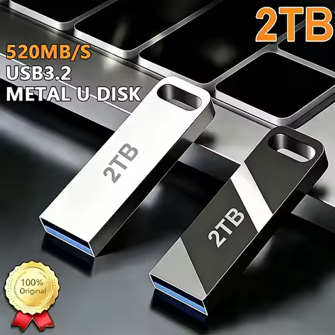 2TB Flash Drive USB 3.2 High Speed Transfer USB Flash Drive Metal Mini U Disk Pendrive Waterproof 51