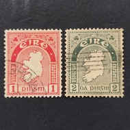 1940 Stamp Ireland-Unique Used Stamp-Map of Ireland-Rare Item
