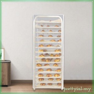[PrettyiadaMY] Dustproof Pan Rack Cover Clear PVC Baker Rack Shelf Storage Organizer for Kitchen Bak