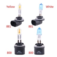 ✿ 1pc 880/881 12V27W Car Fog Lights Halogen Bulb Headlights Lamp Light 3000K-5000K White /Yellow Lig