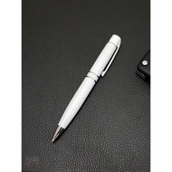 [WHITE] Large Office Pen with 2 Lines Iron Ballpoint Pen BP613