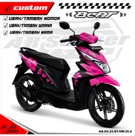 Stiker motor variasi Beat ESP Beat Street Beart FI New Full body - Decal Beat 2016-2019 Hologram 025