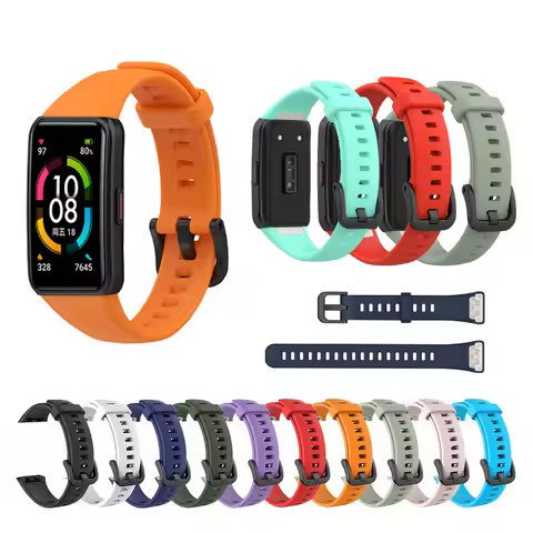 Silicone Band Strap For Huawei band 6 pro / Honor Band 6 7 Wristband