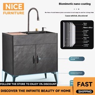 z8  Steel Kitchen  Stainless z8 Household Integrated Sink Small Apartment Rental House Simple or-sta