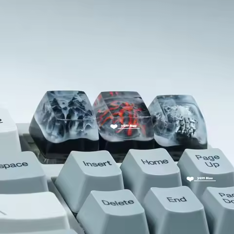 Keycaps Mechanical Keyboard natural scenery Volcano /valley/mountain Fuji Snow Mountain Keycap Handm
