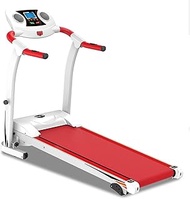 Running Machines Treadmill,Foldable Steel Frame Treadmills,Adjustable Incline Fitness Exercise Cardio Jogging Emergency System Hand Grip,Red