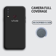 Case Vivo Y12 Y15 Y17 Candy Soft Case Logo Silicone Cover Frosted - Hitam, Vivo Y12