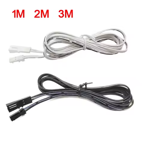 1M 2M 3M LED kitchen Cabinet Lights Extension Cable UL 2468-24AWG 22AWG 20AWG 2Pin Male to Female Ca