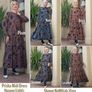 Hl Raya Prisha Midi Dress Heaven Lights Gamis Tunik Baju Hijab Lebaran