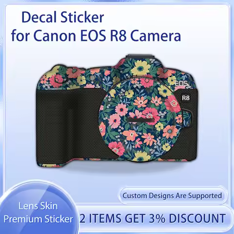 R8 Decal Skin for Canon EOS R8 Camera Skin Decal EOS R8 Protective Film Cover Film Skin Wrap Covered